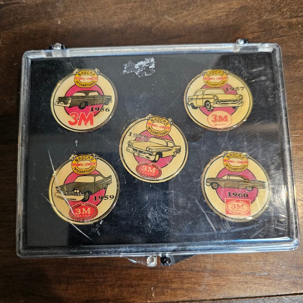 Vintage Nascar Pins From 1956 To 1960